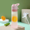 DecorBites™ Girls 700ml Spray Water Bottle for Outdoor Sports Fitness & Travel