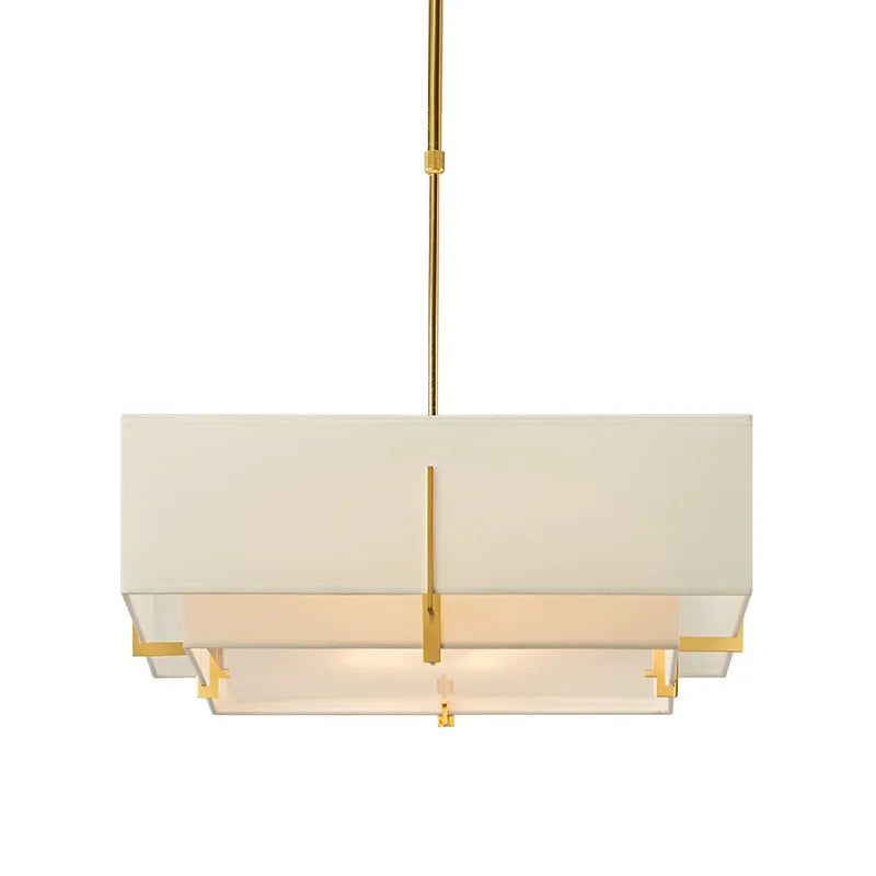 DecorBites™ Chinese Cloth Art Pendant Lamp Modern Minimalist Living Room ceiling lamp.