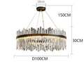DecorBites™ Crystal Chandelier Pendant Light for Living Room Bedroom Ceiling, Luxury Indoor Lighting