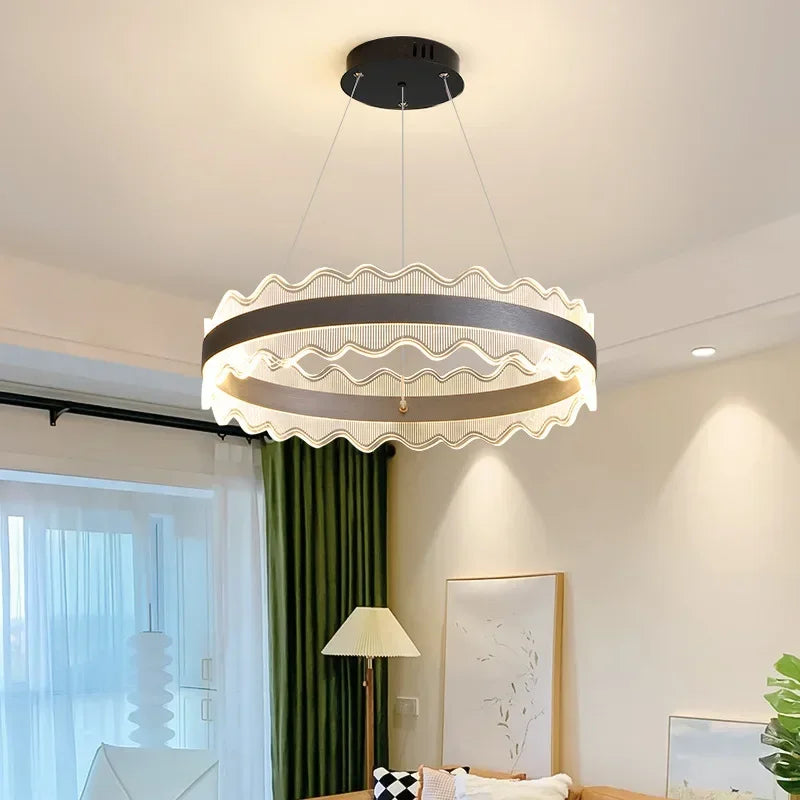 DecorBites™ Crystal Chandelier LED Pendant Light 2023 New Nordic Living Room Bedroom Decor
