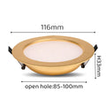 DecorBites™ 5W/7W Gold LED Ceiling Downlight: Ultra-thin Luxury Spot Lighting for Home, Bathroom, Bedroom