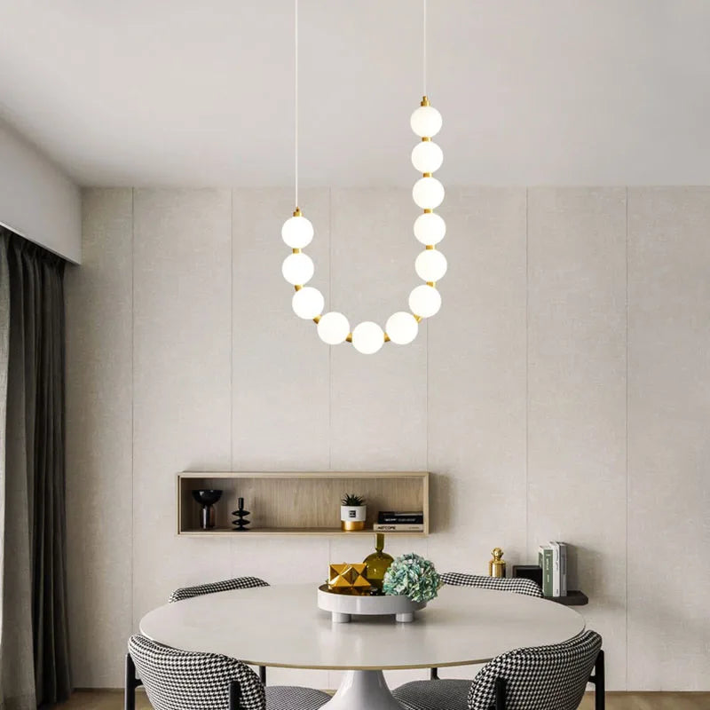 DecorBites™ Brass Round LED Pendant Lights Adjustable Wire Copper Aluminium Lamps
