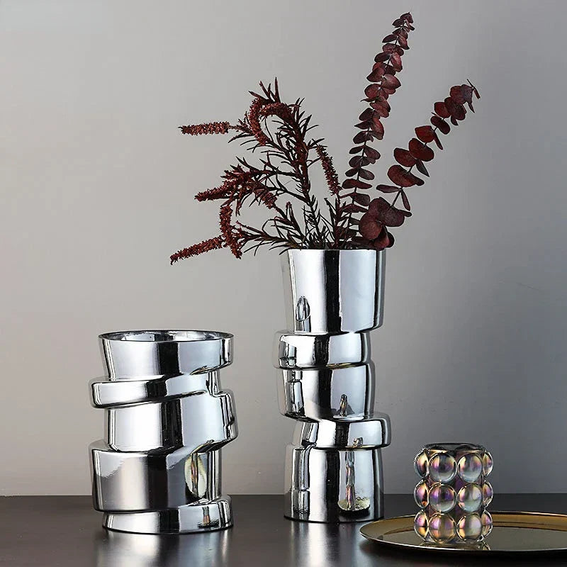 DecorBites™ Glass Vase Hydroponics Twist Shape Terrarium Decoration Accessories