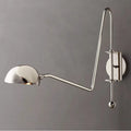 DecorBites™ Black/Gold Lustre Copper Swing Arm Wall Lamp for Modern Living Spaces