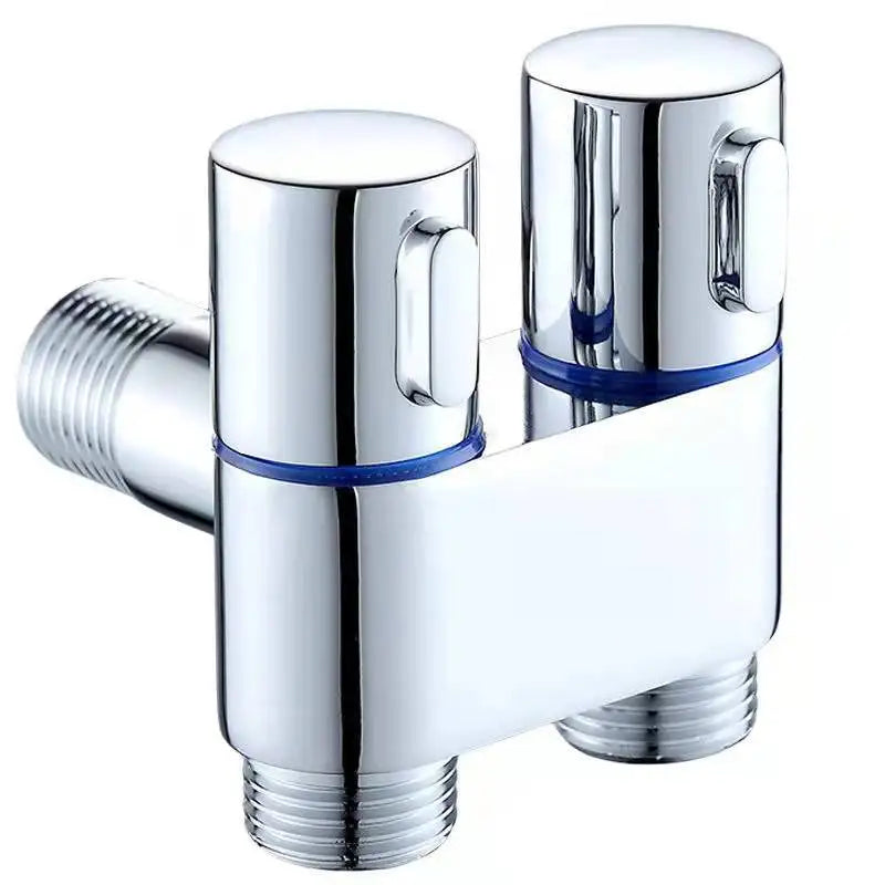DecorBites™ Brass Wall Mounted Bidet Faucet Set with Double Use, Limited Space Angle Valve