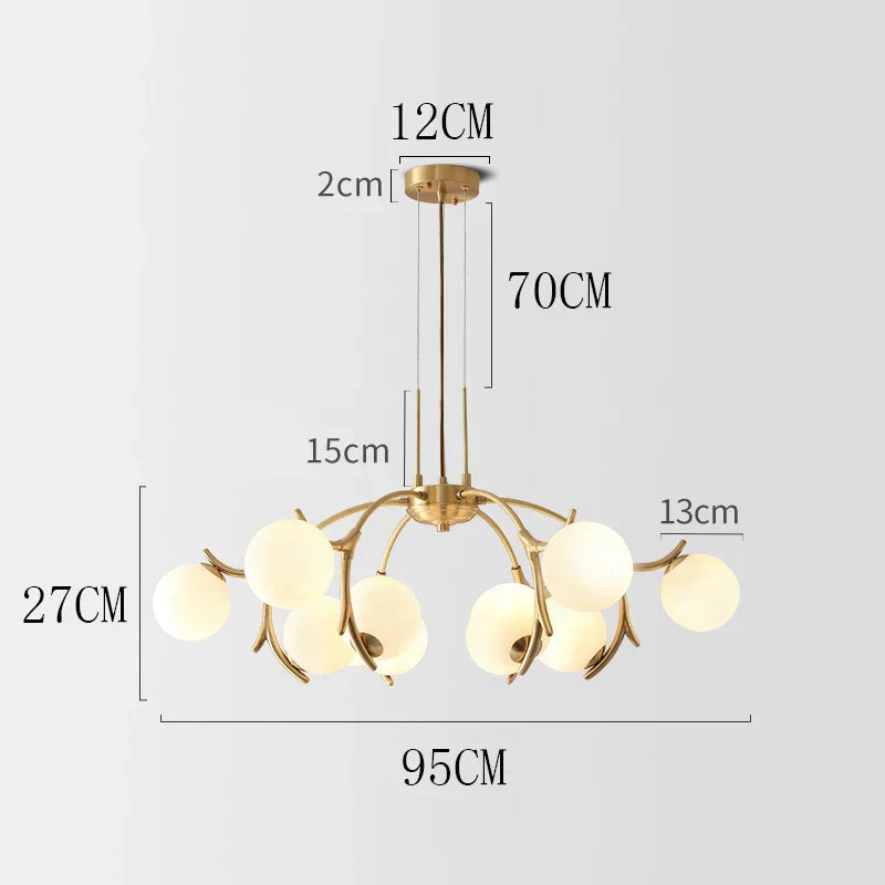 DecorBites™ LED Chandelier Lighting for Living Room Bedroom Dining Room Décor
