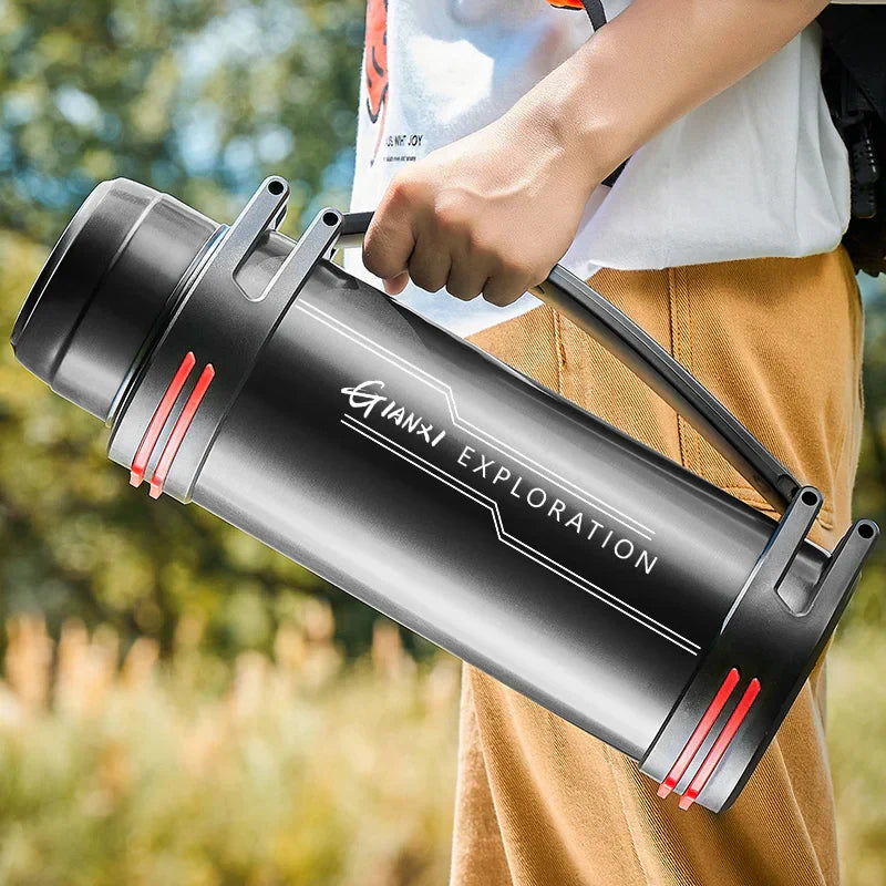 DecorBites™ Stainless Steel Travel Kettle - Hot Water Thermos Bottle