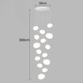 DecorBites™ Crystal Chandelier Stair Pendant Lamp Living Room Interior Lighting