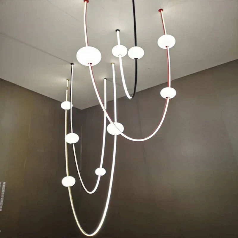 DecorBites™ Colorized LED Dimmable Ceiling Chandelier - 2025 Trend Hanging Lamps