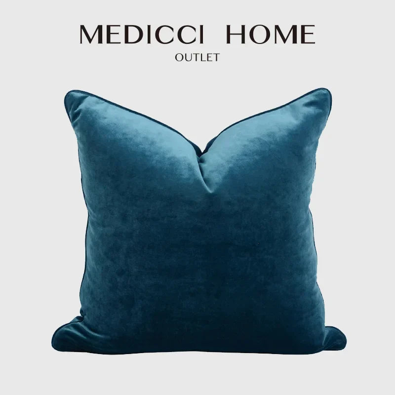 DecorBites™ Luxe Italy Velvet Pillowslip, High-Grade Cushion Case for Living Room Sofa