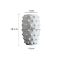 DecorBites™ Black Ceramic Flower Vase Sea Cucumber Pineapple Design Unique Home Decor