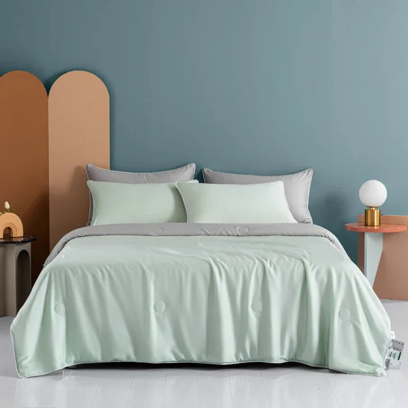 DecorBites™ Cooling Comforter: Silky Soft Lightweight Quilt for Summer, Double-Sided Cold Fabric