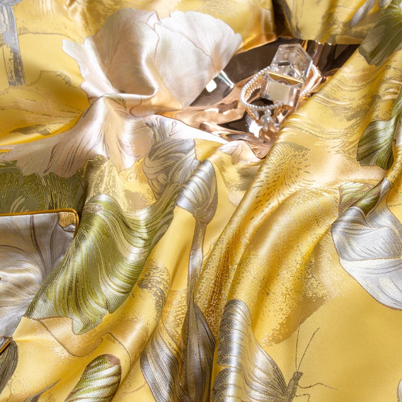 DecorBites™ Jacquard Bedding Set in 1000TC Egyptian Cotton, Queen/King Size Bedlinens