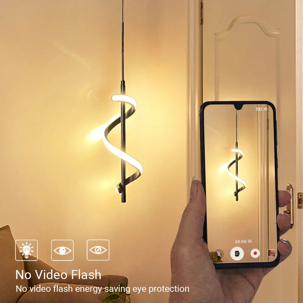 DecorBites™ LED Pendant Light for Bedroom Dining Room Bedside Decorative Hanging Lamp