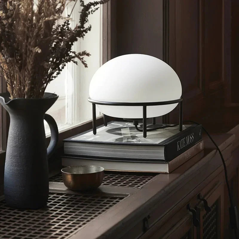 DecorBites™ Glass Ball Table Lamp for Bedroom Living Room