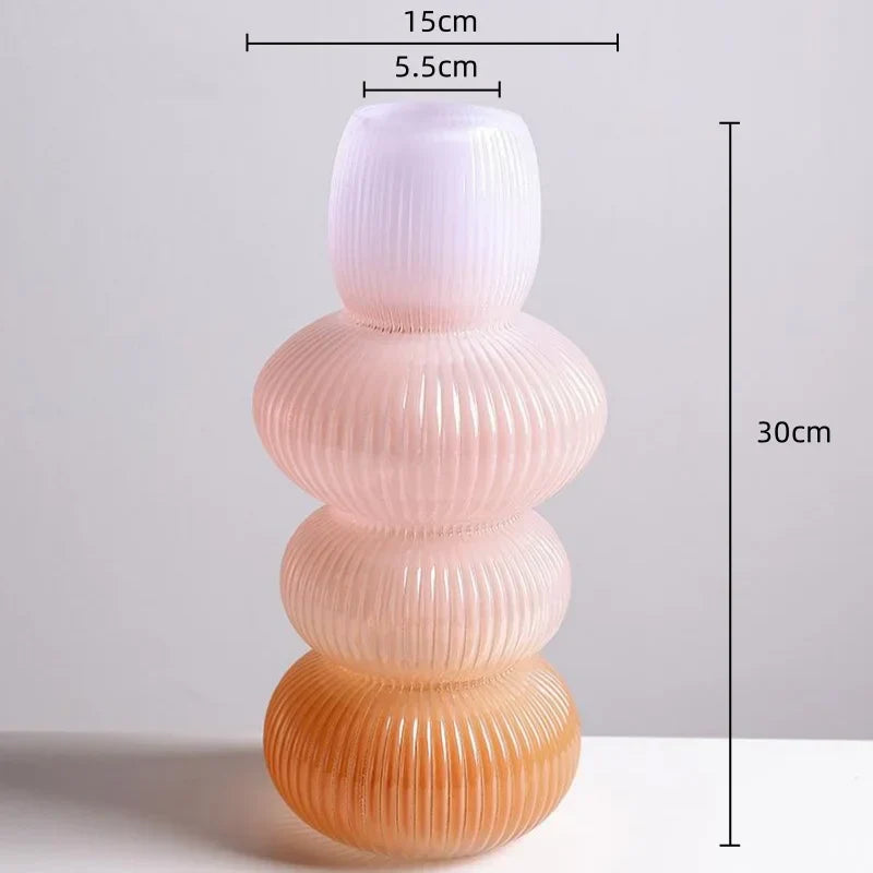 DecorBites™ Glass Vase Geometric Gradient Flowerpot Terrarium Home Decoration
