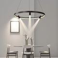 DecorBites™ Black Round Combo Chandelier: Stylish Lighting for Home, Living Room, Bedroom, Dining Table