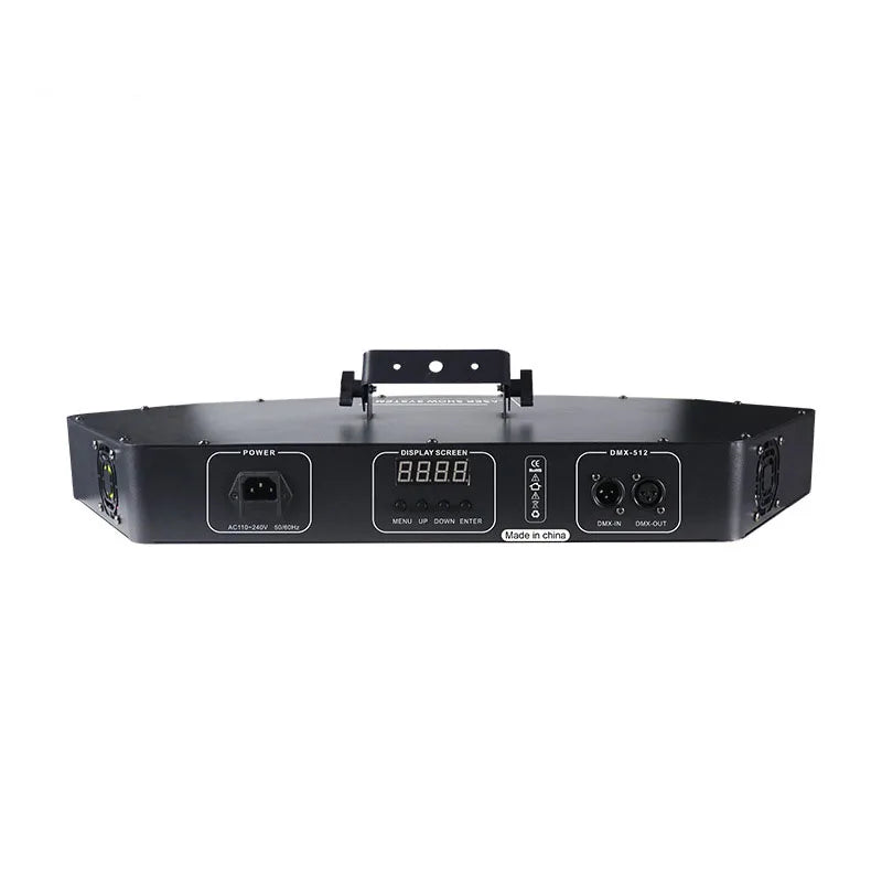 DecorBites™ 6-Lens RGB Scanning Laser Projector for Disco DJ Party and Dance Floor