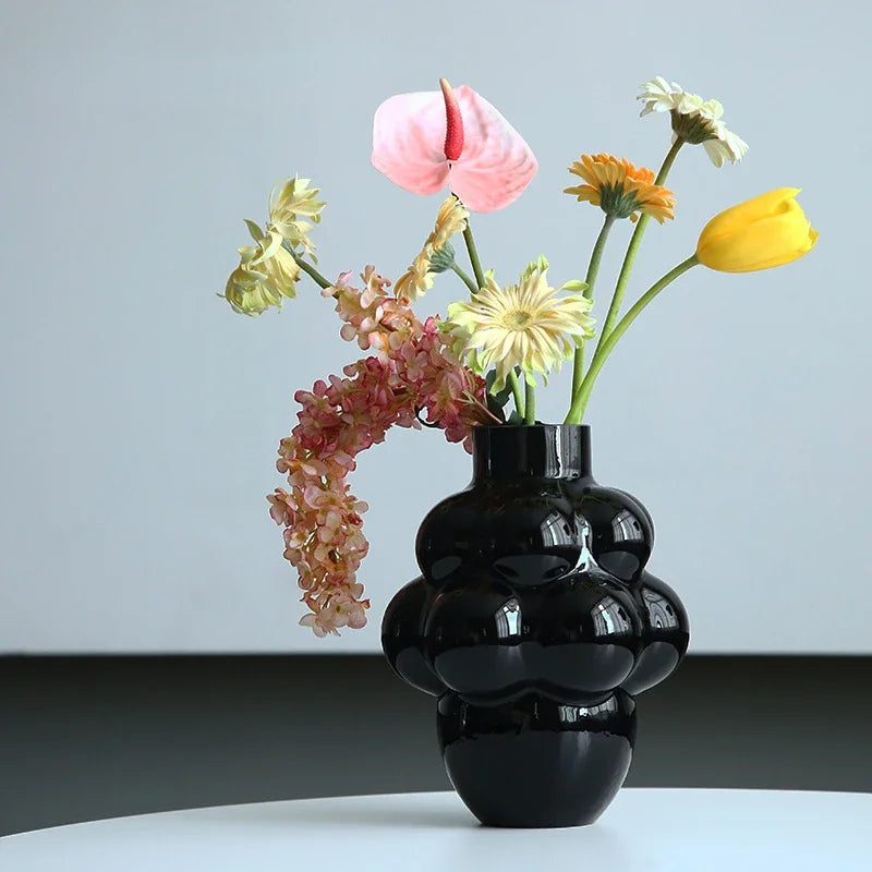 DecorBites™ Glass Vase Grape Geometric Hydroponic Planter Home Decoration