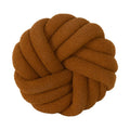 DecorBites™ Knotted Ball Grey Throw Pillow for Bed Couch Living Room