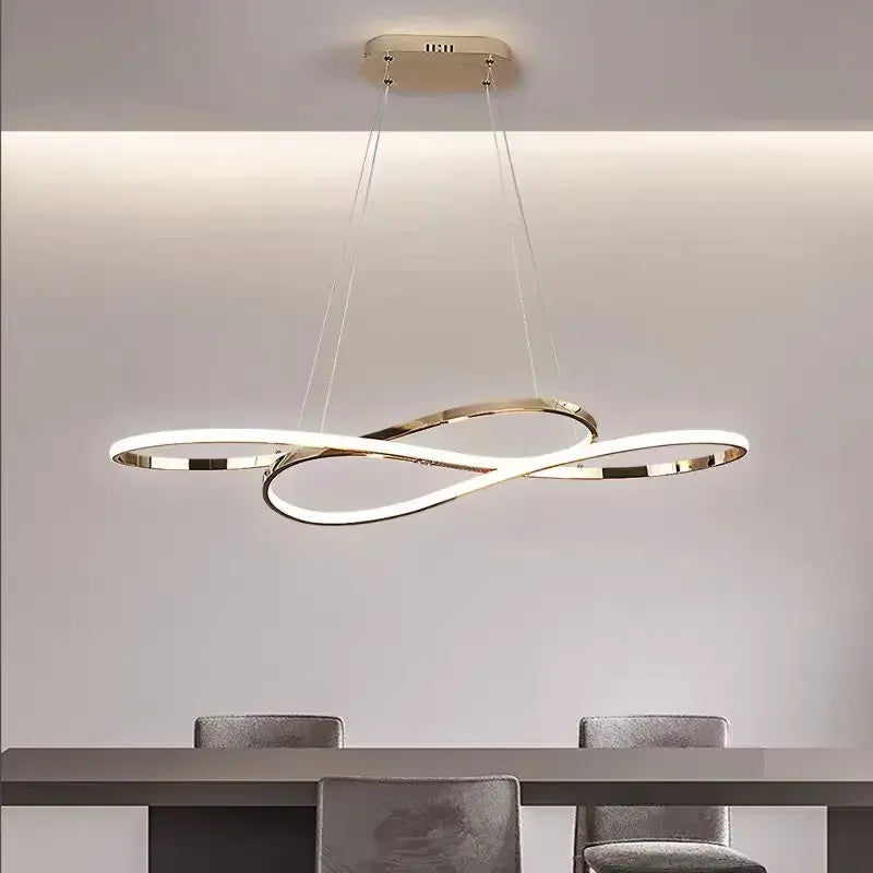 DecorBites™ LED Chandelier Dining Kitchen Living Room Electroplated Upholstery Light