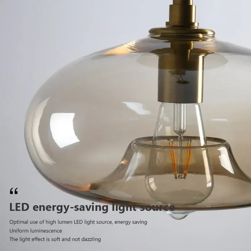 DecorBites™ LED Glass Ceiling Light Chandeliers for Modern Living Spaces