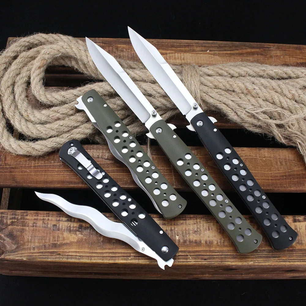 Folding Knife TI LITE Flipper Knife S35VN Blade Outdoor Professional Military Tactical Hunting Survival Self defense Knives Tool