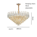 DecorBites™ Brilliance Crystal Chandelier for Luxe Living & Dining Rooms.