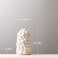 DecorBites™ Ceramic Vase Set with Artificial Flowers for Stylish Home Decor