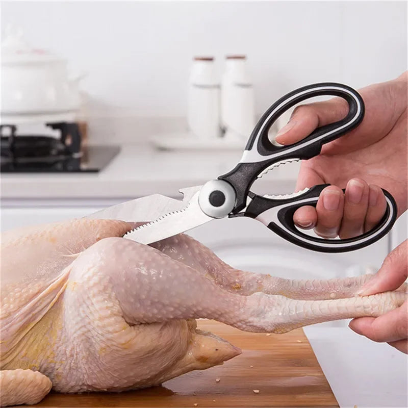 DecorBites™ Kitchen Scissors - Stainless Steel Multifunctional Household Scissors for Food Preparation