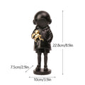 DecorBites™ Banksy Deep Diver Sculpture: Modern Street Art Girl Statue for Home & Office Decor