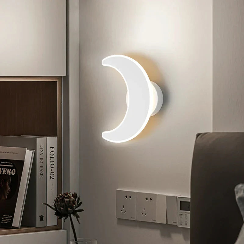 DecorBites™ LED Wall Sconces White Fixtures for Bedroom Aisle Bedside Table Closet Lighting