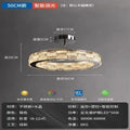 DecorBites™ Crystal Chandelier: Modern LED Ceiling Lighting for Bedroom, Living, Dining Room