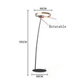 DecorBites™ Circular Luminescence LED Floor Lamp for Elegant Living Spaces