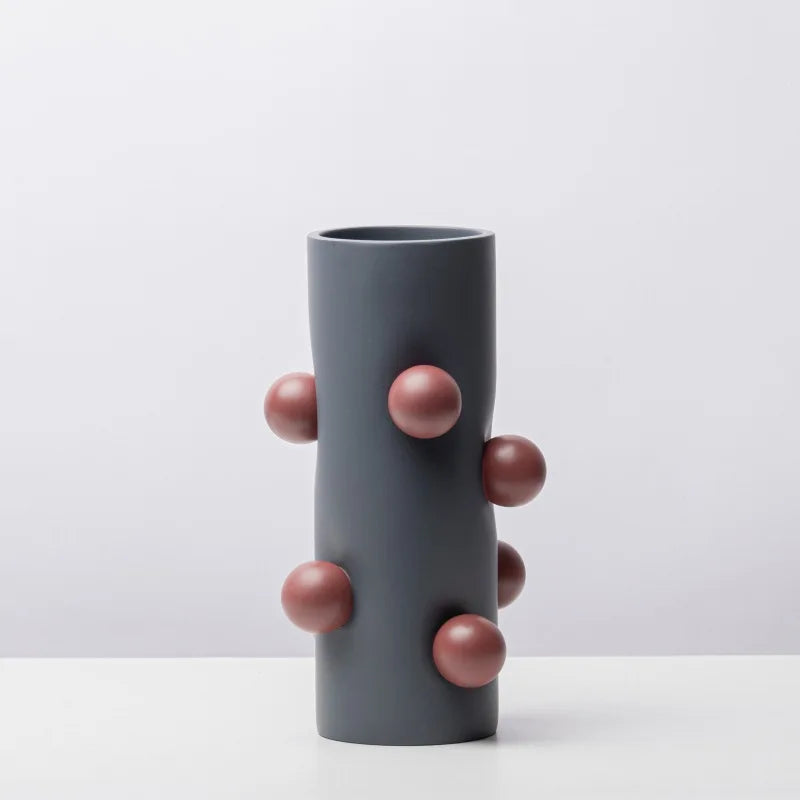 DecorBites™ Geometric Ball Vase: Creative Resin Terrarium Pot for Home Decor or Floral Arrangements