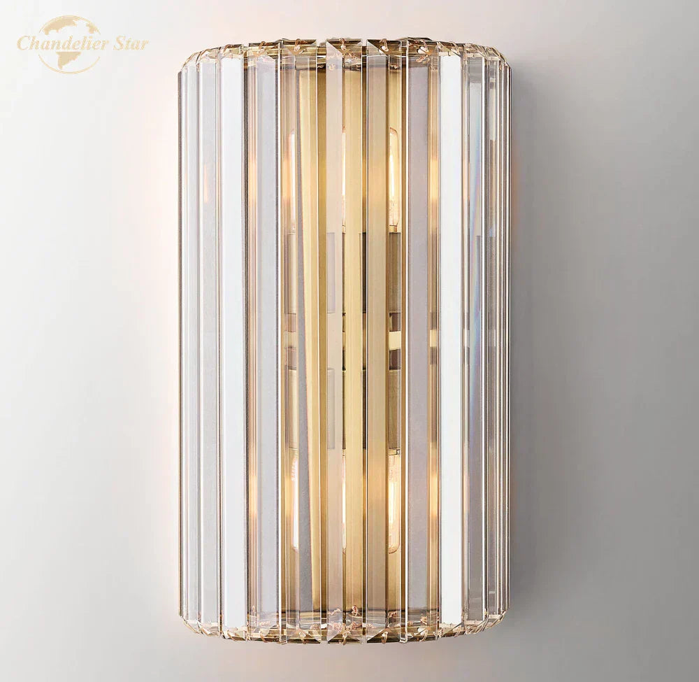 DecorBites™ Crystal LED Wall Sconce for Living Room, Bedroom, Bathroom - Modern Indoor Lighting