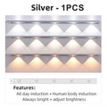DecorBites™ LED PIR Motion Sensor Cabinet Light - Ultra-Thin & Wireless Rechargeable Night Light