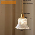 DecorBites™ Amber Glass LED Pendant Light Modern Nordic Hanging Lamp