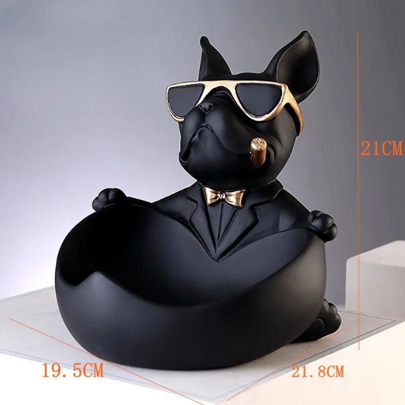 DecorBites™ Cool Dog Resin Statue Sculpture Home Decor Gift