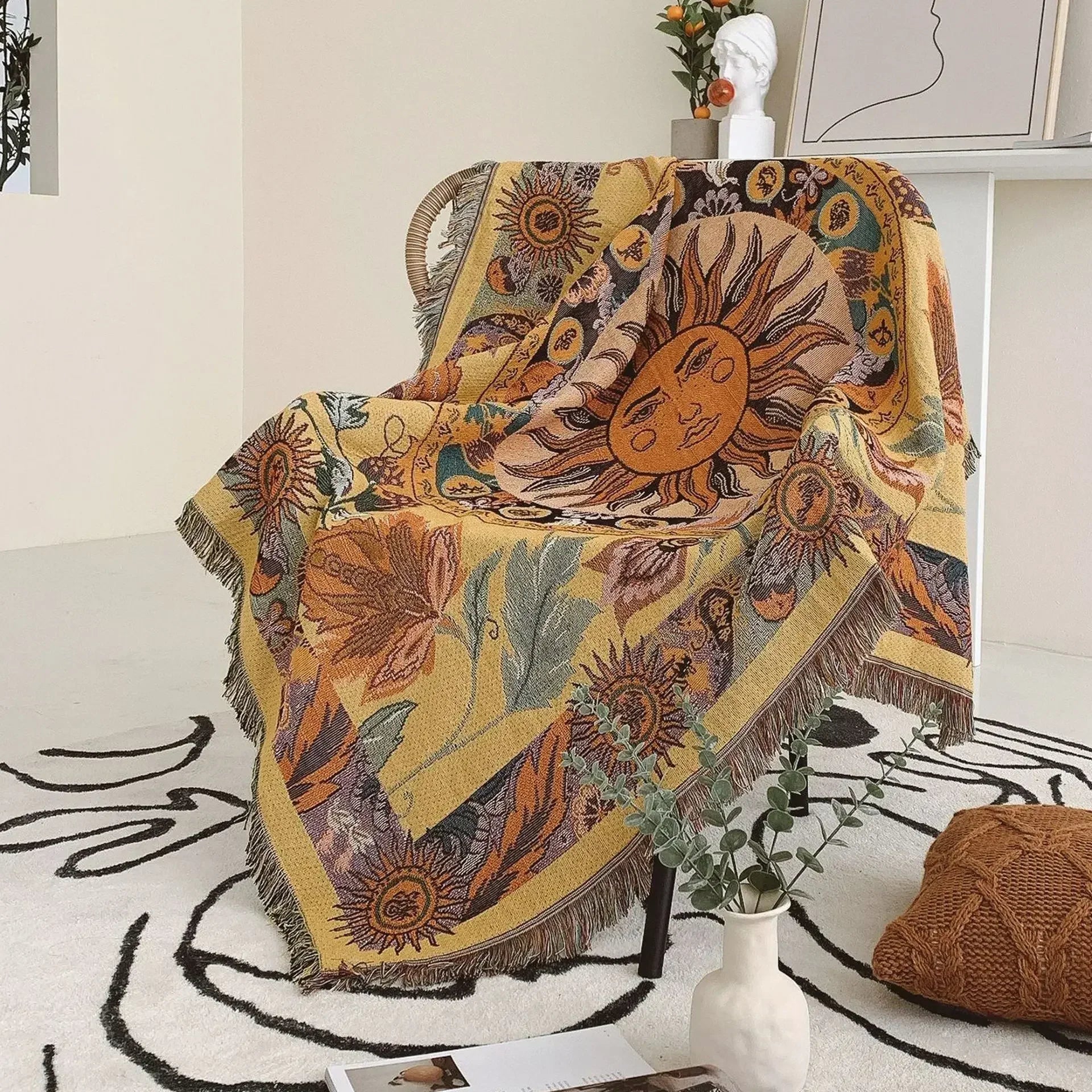 DecorBites™ Bohemian Camping Blanket - Multi-Functional Outdoor Essential