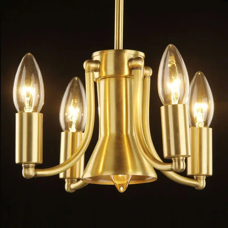 DecorBites™ Iron Bronze Pendant Light Glass Retro Modern Living Room Lamp