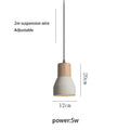 DecorBites™ Cement Concrete Bedside Pendant Lamp for Minimalist Bedroom