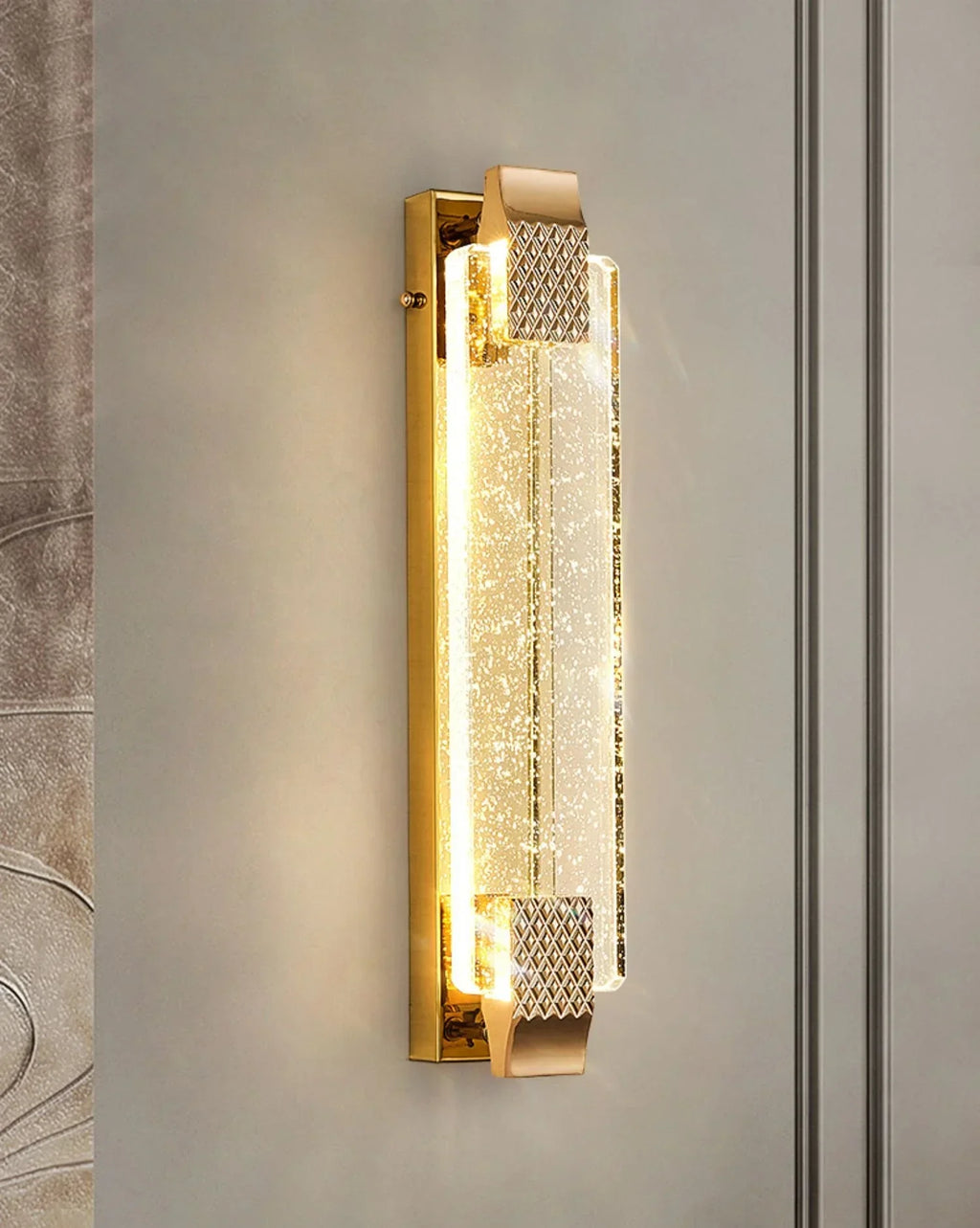 DecorBites™ Crystal Wall Lamp - Luxury Living Room Decor, Bedroom & Aisle Lighting