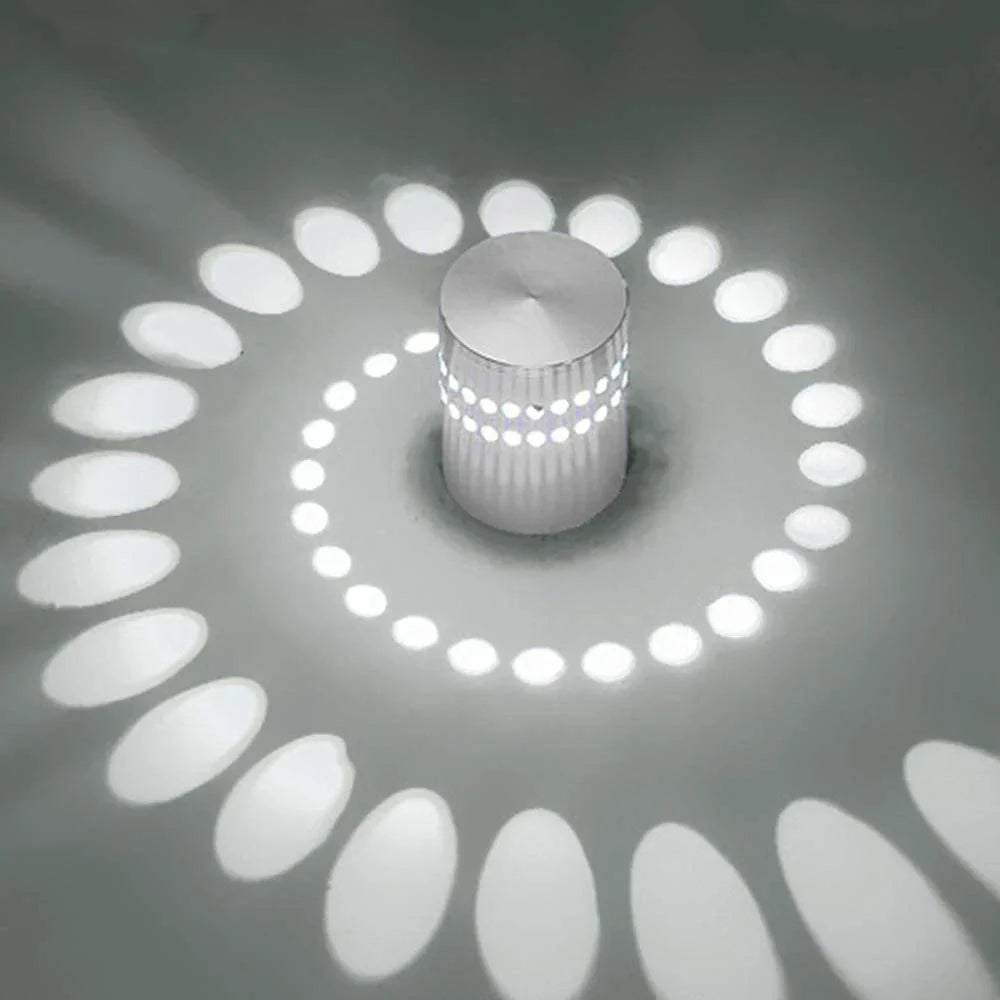 DecorBites™ LED Spiral Wall Light with RGB Remote Control - Home Decor Art Lamp