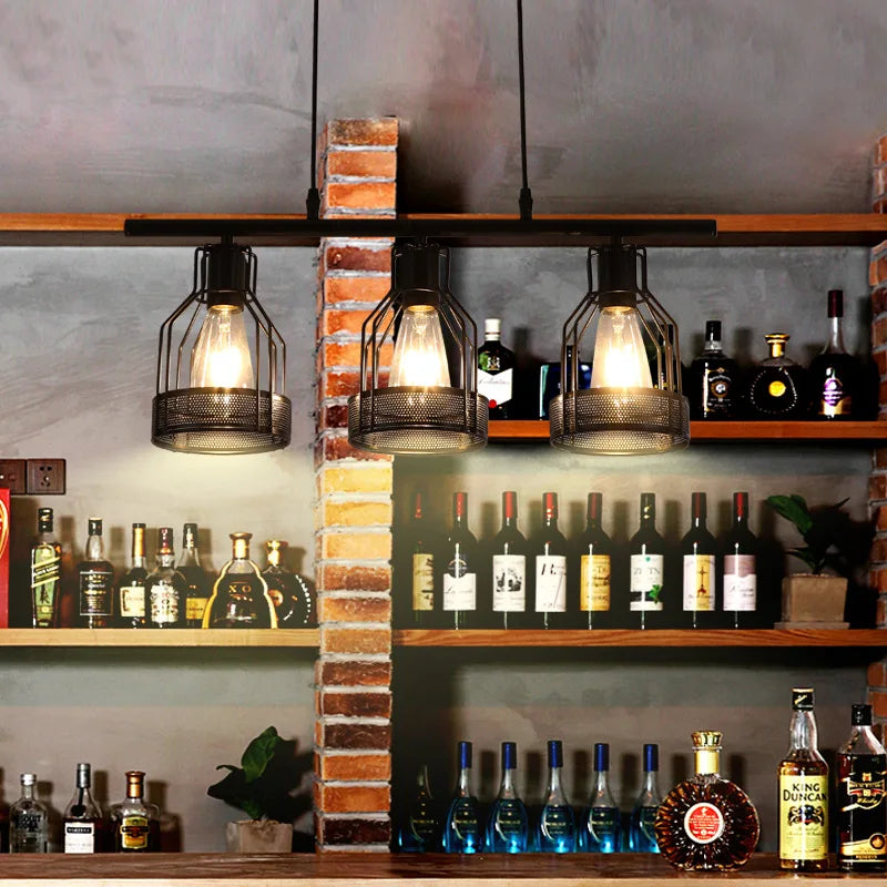 DecorBites™ Industrial Loft Chandelier for Living Room Bedroom Coffee Shop Dining: 3/4/5 Heads