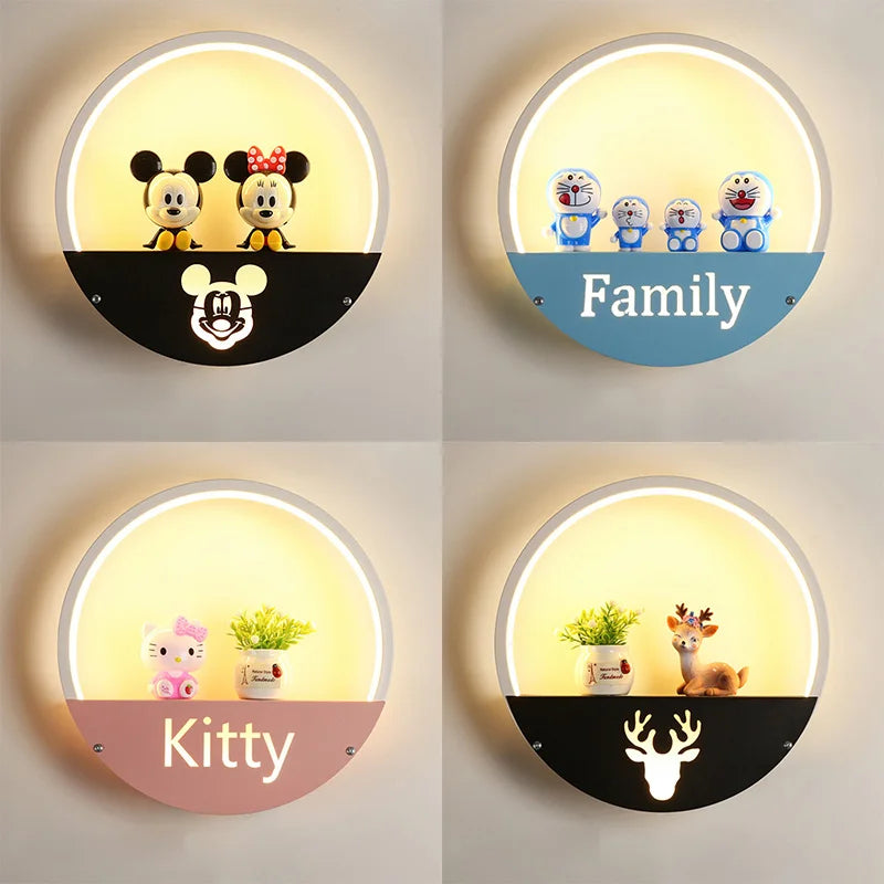 DecorBites™ LED Round Wall Lamp for Children Room, Nordic Modern Indoor Lighting