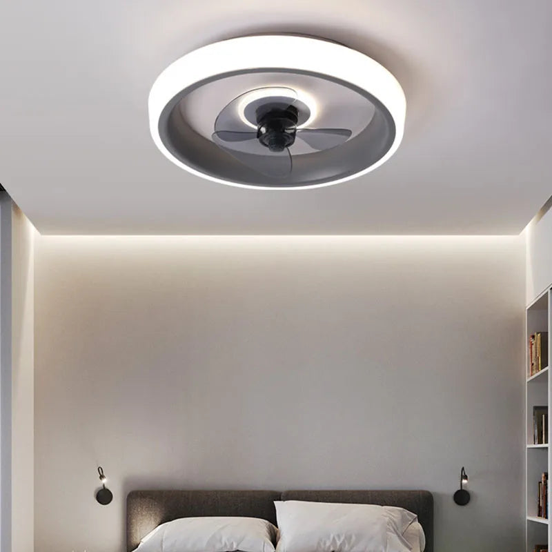 DecorBites™ 50CM Ceiling Fan Light with Invisible Blades, Silent Operation for Bedroom, Living Room