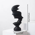 DecorBites™ Abstract Human Face Sculpture for Nordic Style Home Decor & Office Handicraft Gift
