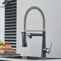 DecorBites™ Brass Pull Down Kitchen Faucet Dual Spout Sprayer Mixer Tap