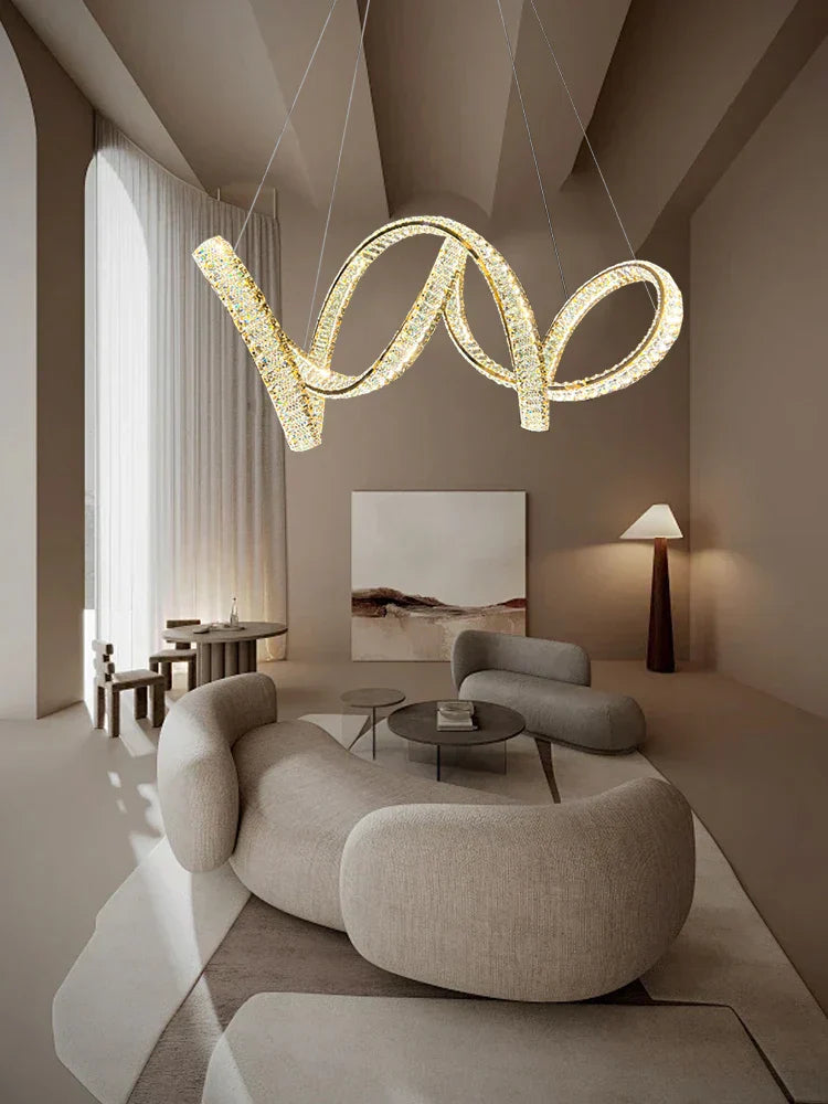 DecorBites™ Elegant Crystal Chandelier for Luxury Home Decoration